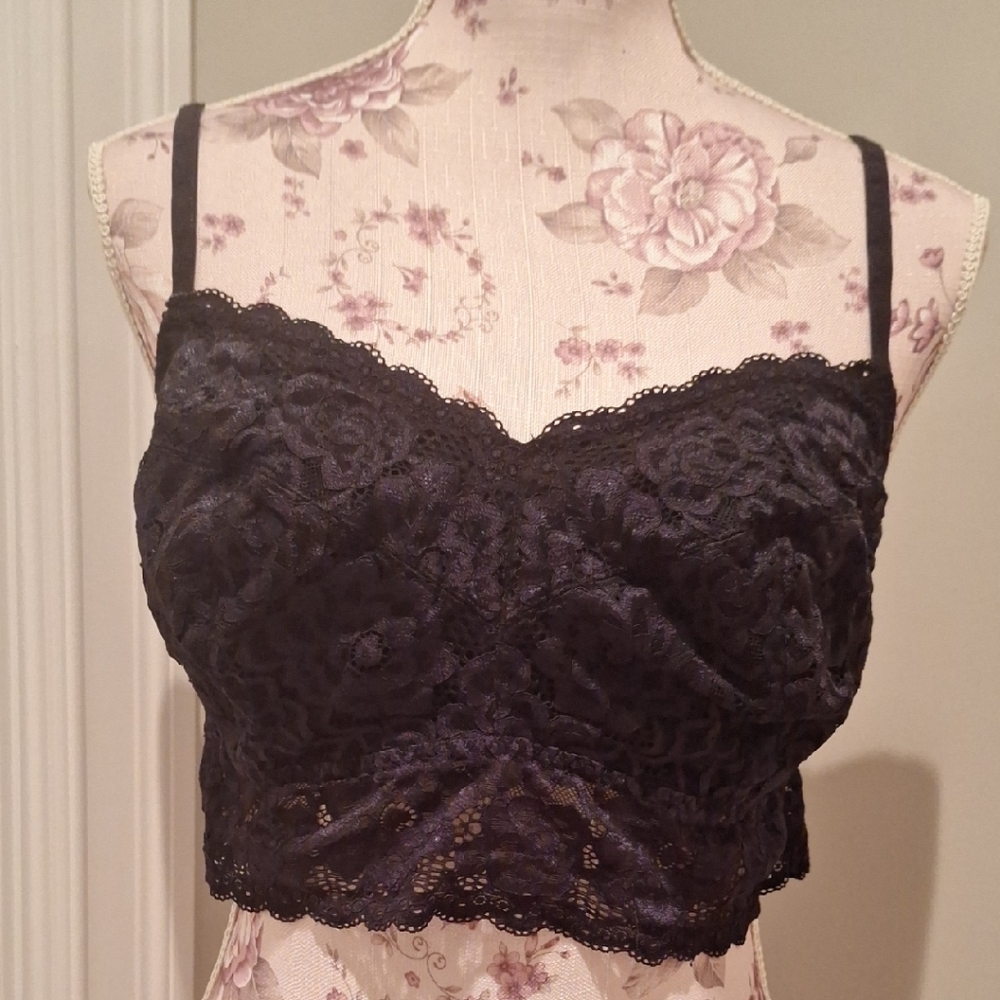 Deesse Lingerie Black Lace Bralette